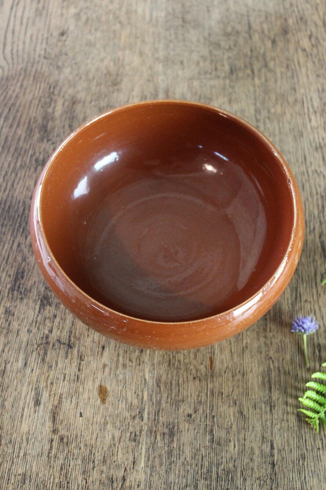 Brown Glazed Bowl - Kernow Furniture