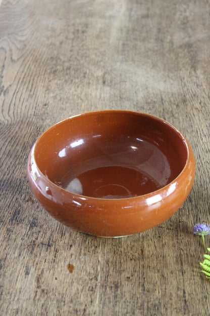 Brown Glazed Bowl - Kernow Furniture