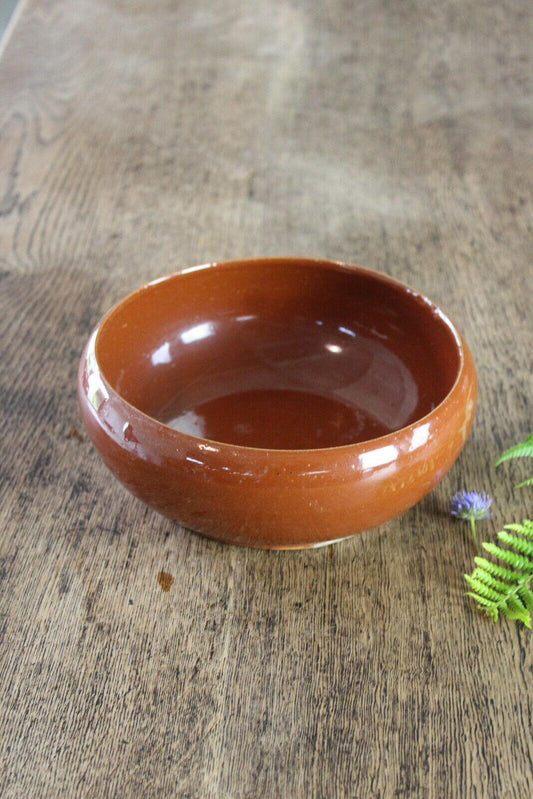 Brown Glazed Bowl - Kernow Furniture