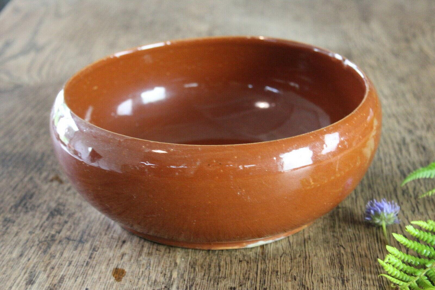 Brown Glazed Bowl - Kernow Furniture