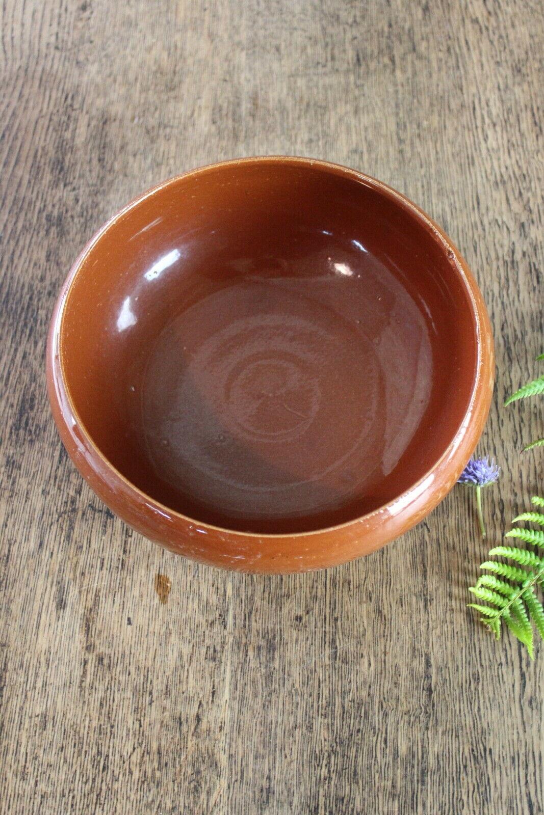 Brown Glazed Bowl - Kernow Furniture