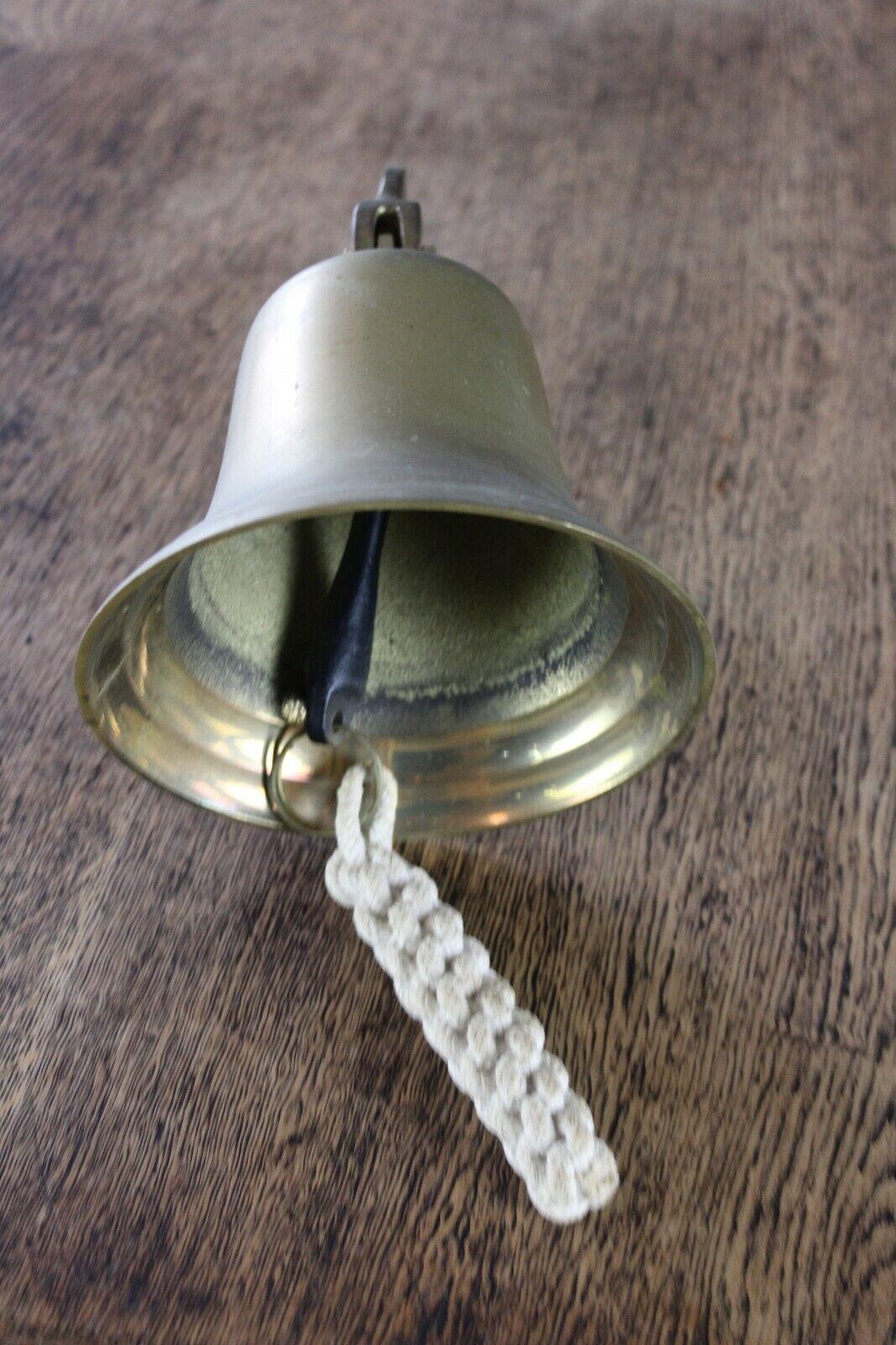 Wall Mount Pub Style Brass Bell - Kernow Furniture