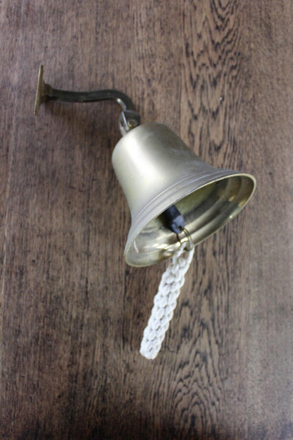 Wall Mount Pub Style Brass Bell - Kernow Furniture