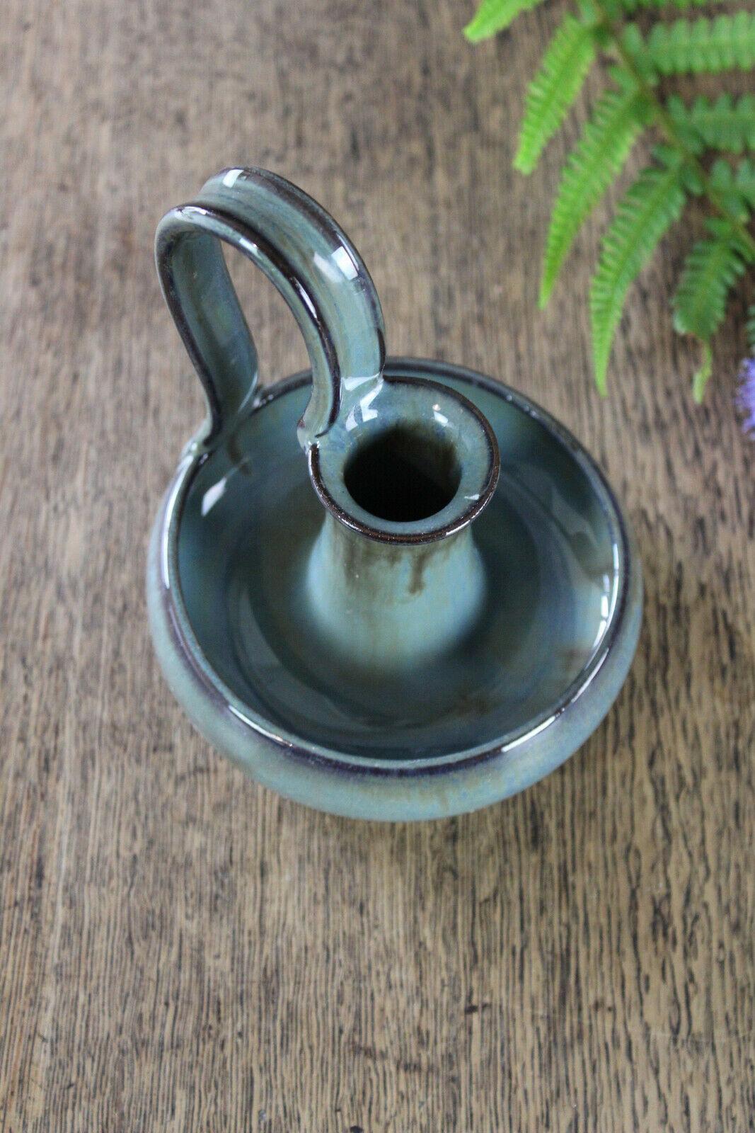 Bolingey Cornish Pottery Candle Holder Chamber Stick - Kernow Furniture