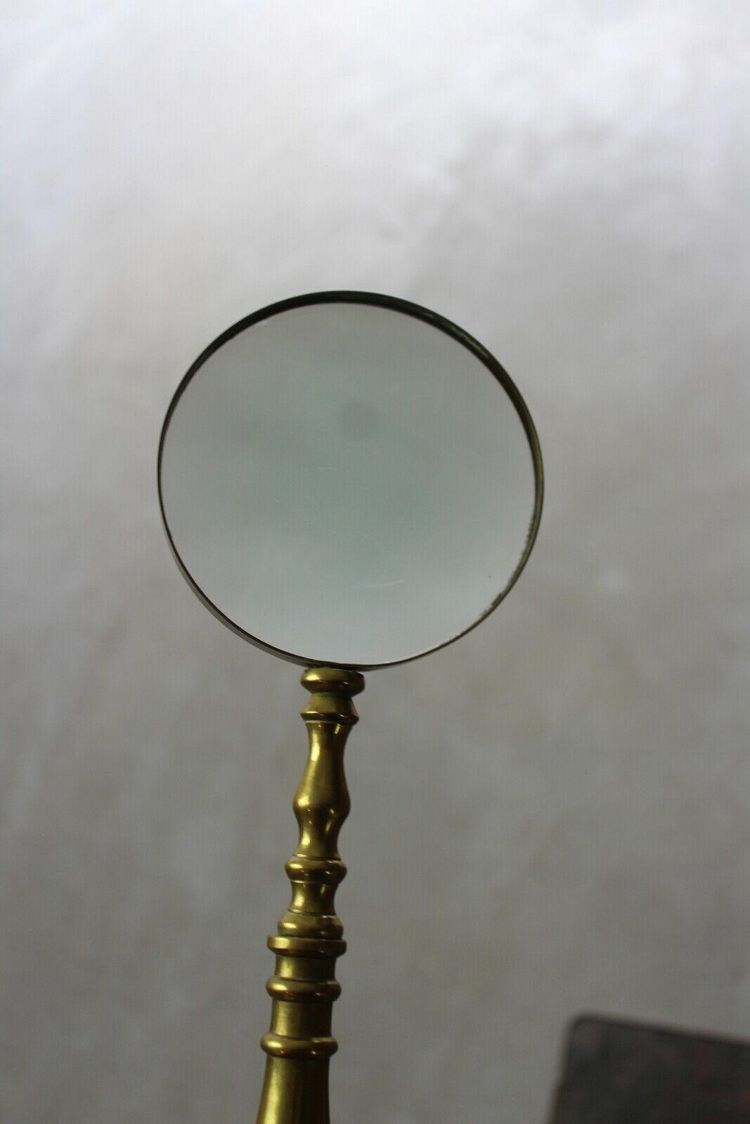 Antique Brass Magnifying Glass - Kernow Furniture