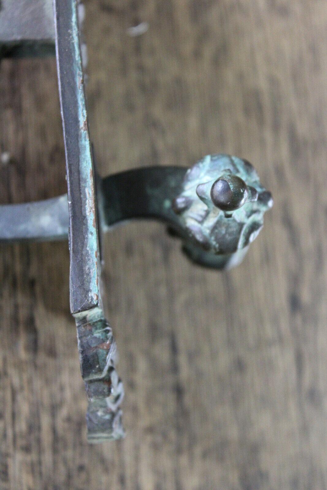 Antique Cast Brass Bell Pull Front Door - Kernow Furniture