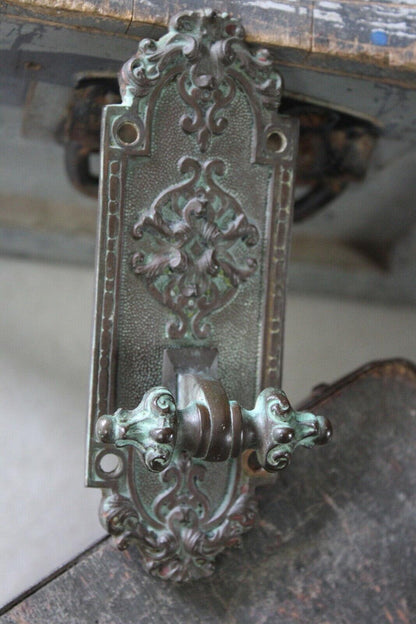 Antique Cast Brass Bell Pull Front Door - Kernow Furniture