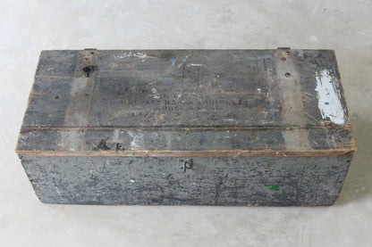 Vintage Wooden Ammunition Box - Kernow Furniture