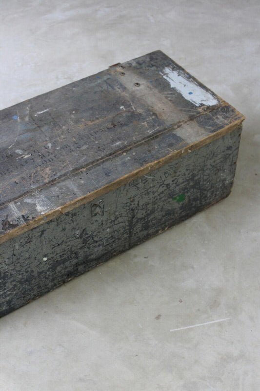 Vintage Wooden Ammunition Box - Kernow Furniture