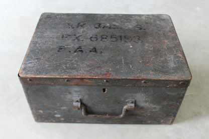 Vintage Wooden Ammunition Box - Kernow Furniture