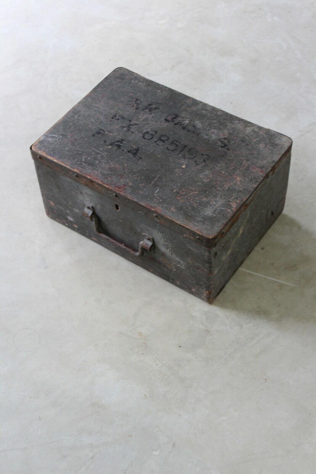 Vintage Wooden Ammunition Box - Kernow Furniture