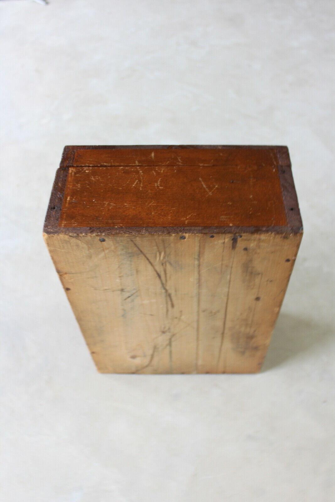 Vintage Wooden Pine Box - Kernow Furniture