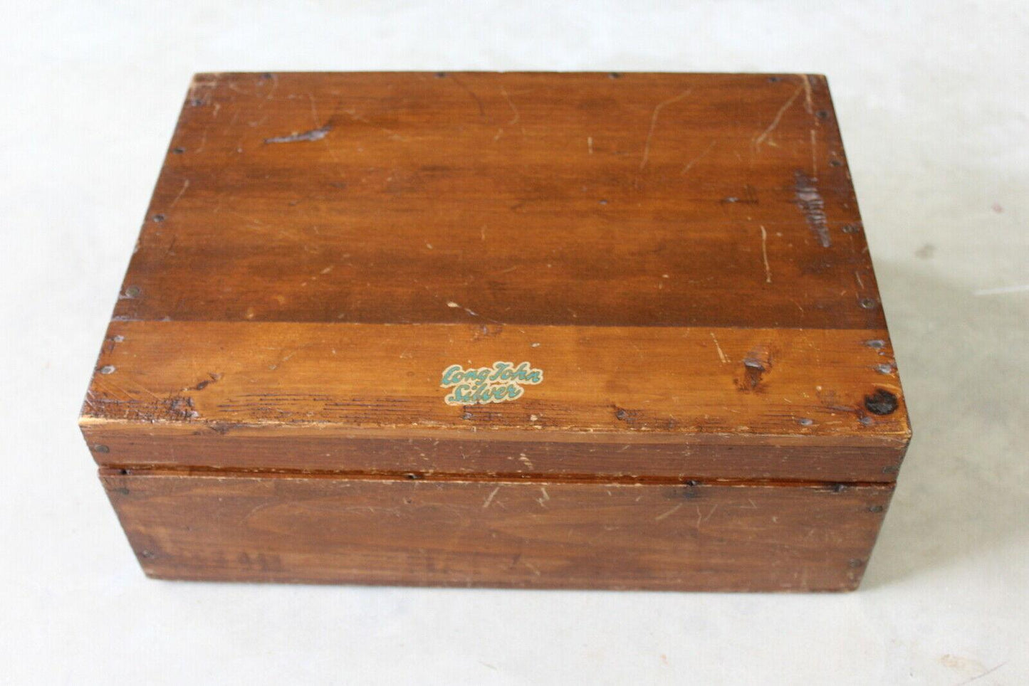 Vintage Wooden Pine Box - Kernow Furniture