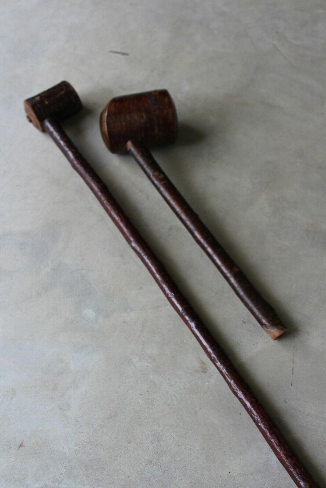 Pair of Vintage Pipes - Ropp De Luxe Wooden Pipe - Kernow Furniture