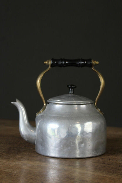 Vintage Aluminium Kettle Teapot - Kernow Furniture