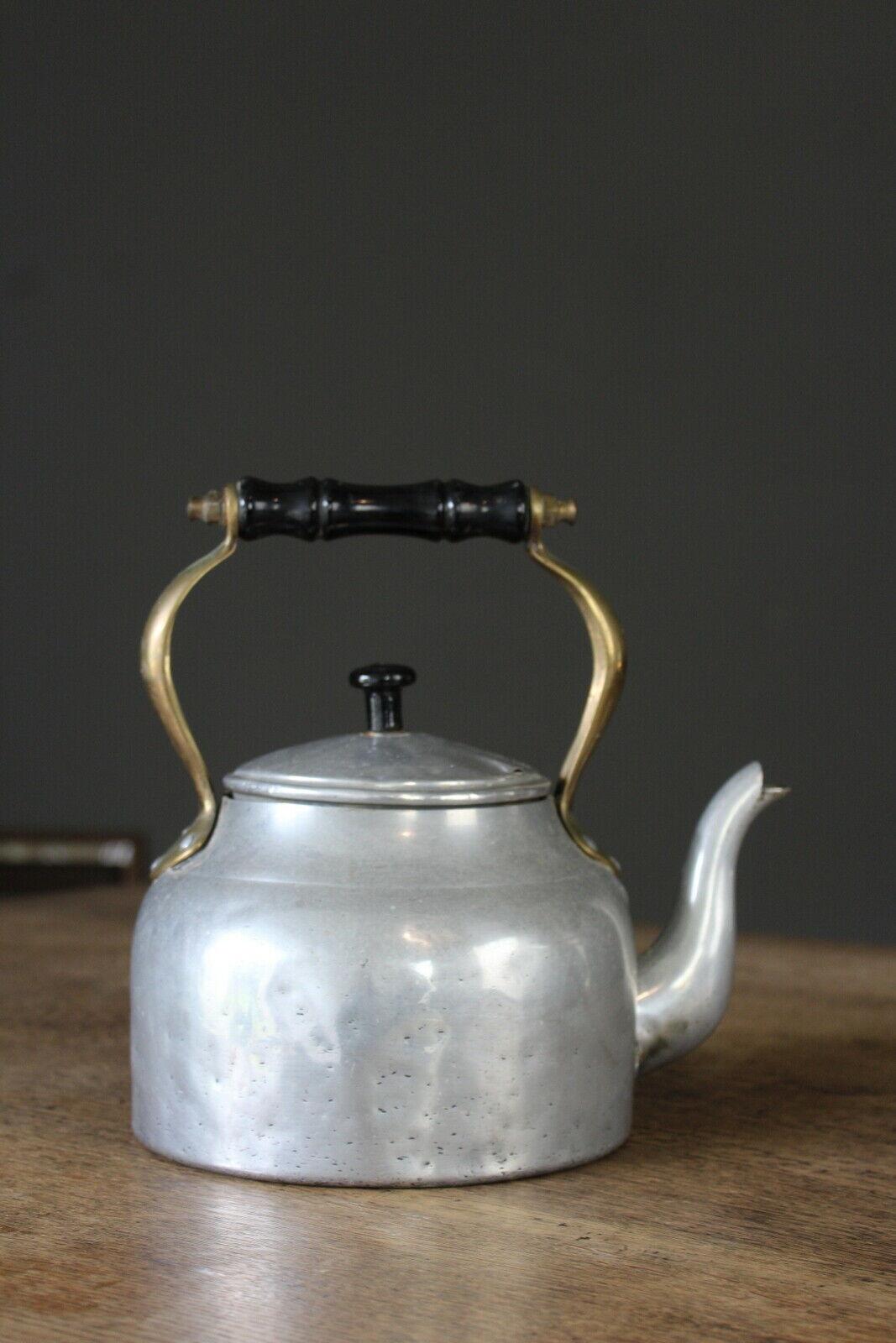 Vintage Aluminium Kettle Teapot - Kernow Furniture