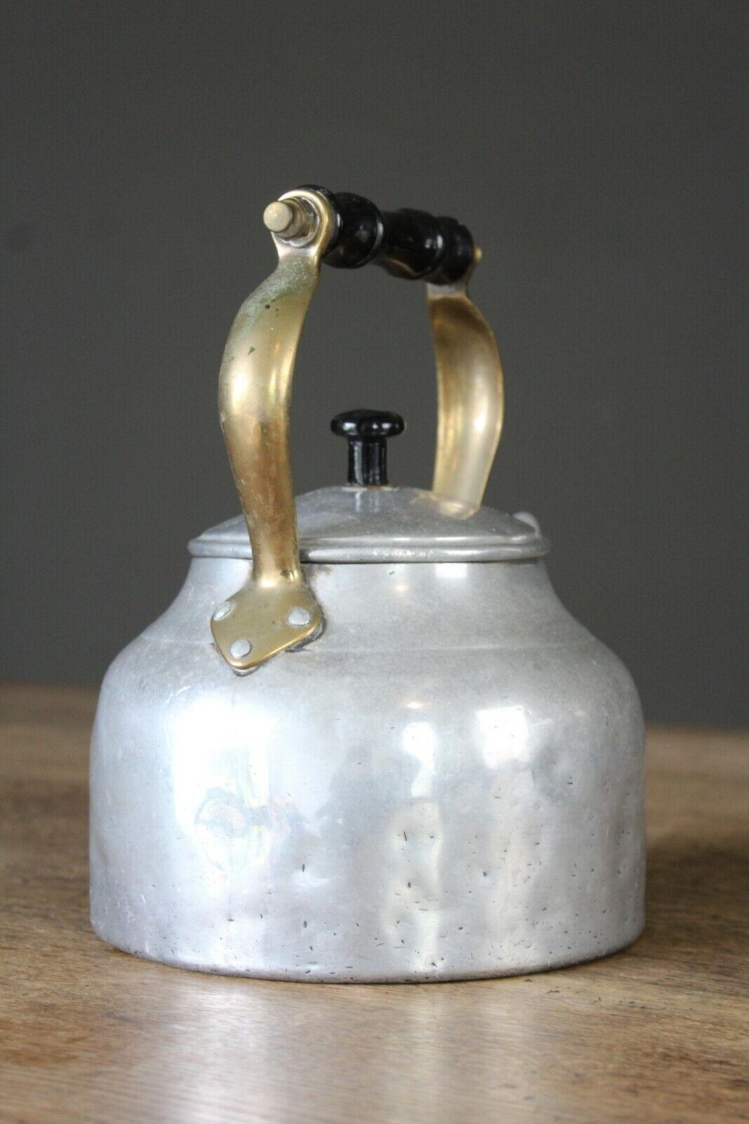 Vintage Aluminium Kettle Teapot - Kernow Furniture