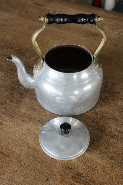 Vintage Aluminium Kettle Teapot - Kernow Furniture