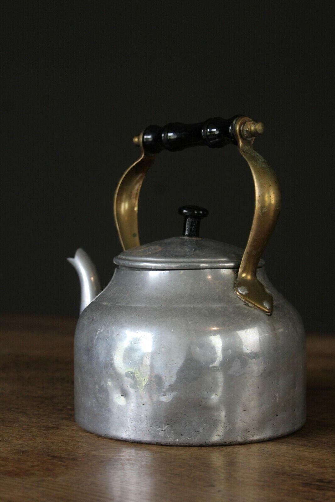 Vintage Aluminium Kettle Teapot - Kernow Furniture