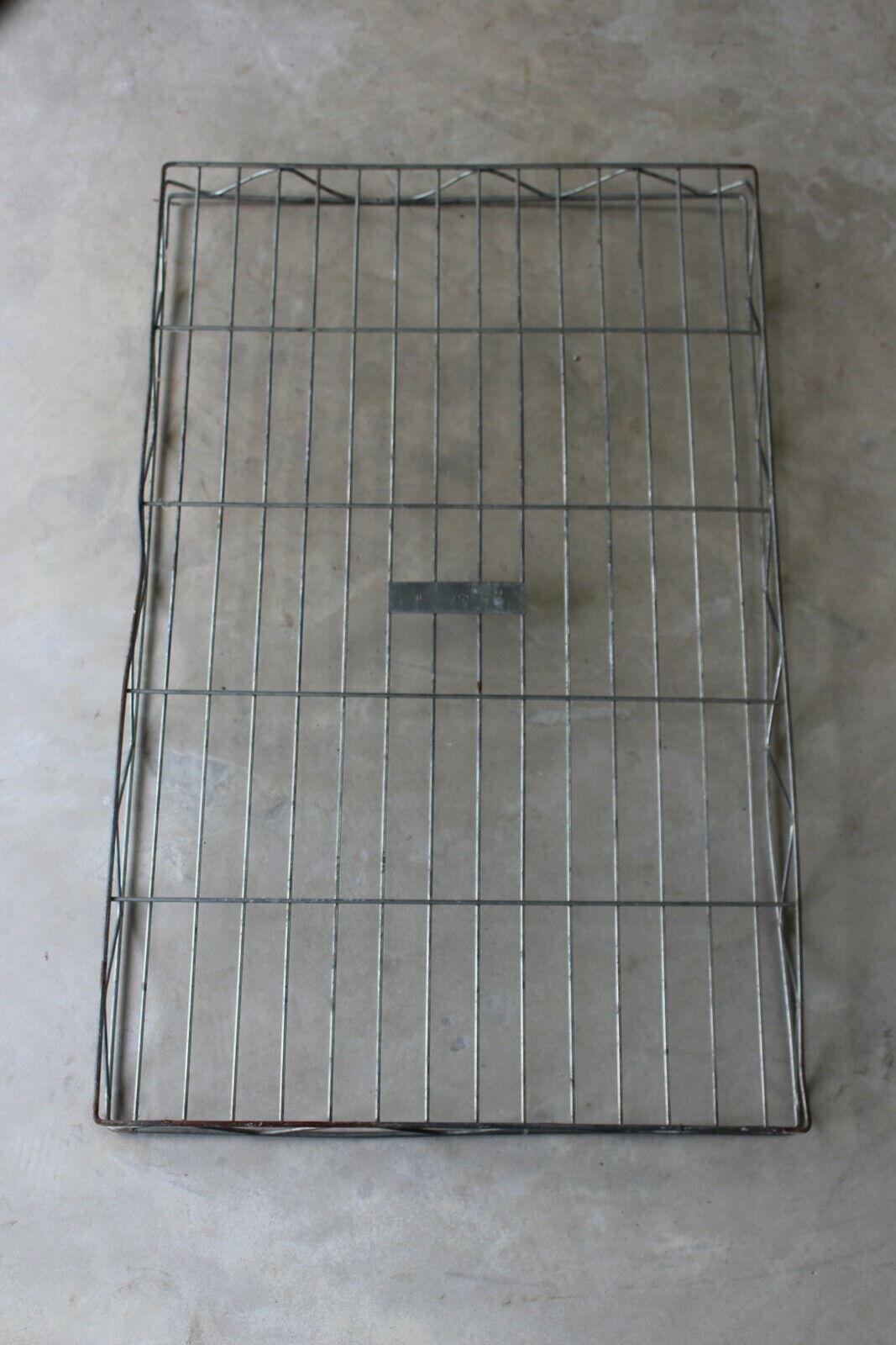 Large Vintage Metal Wire Bakers Tray - Kernow Furniture