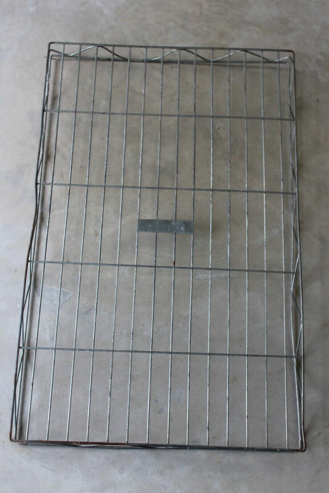 Large Vintage Metal Wire Bakers Tray - Kernow Furniture