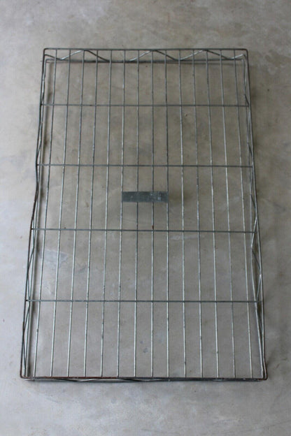 Large Vintage Metal Wire Bakers Tray - Kernow Furniture