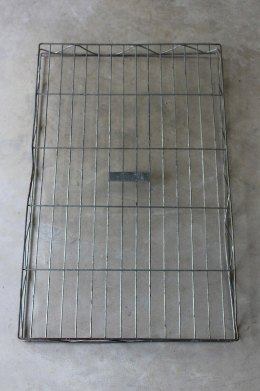 Large Vintage Metal Wire Bakers Tray - Kernow Furniture