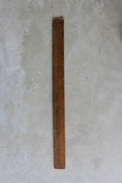 Vintage Gunters Scale Wooden Rule - Kernow Furniture