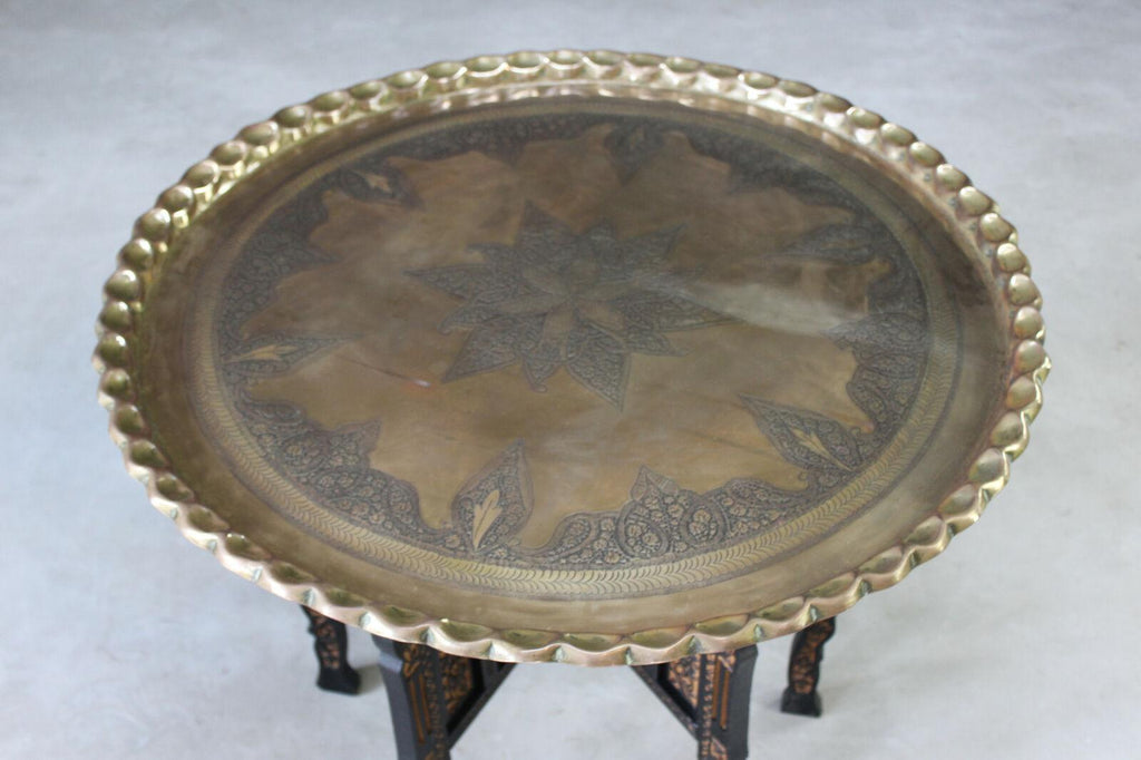 Eastern Brass Tray Table - Kernow Furniture
