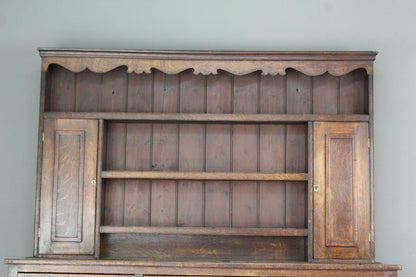 Georgian Oak Kitchen Dresser - Kernow Furniture