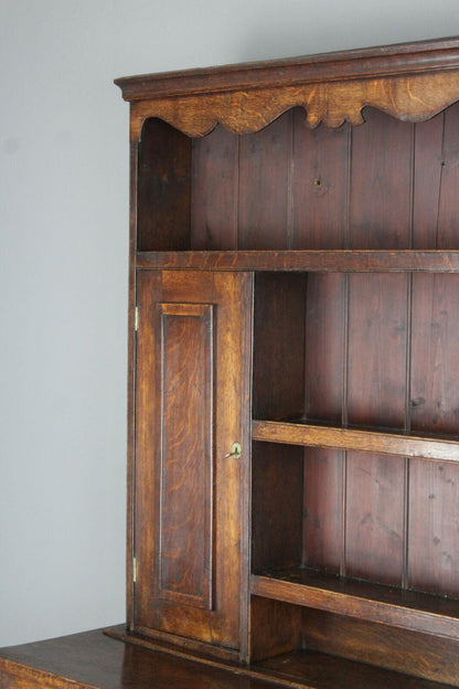 Georgian Oak Kitchen Dresser - Kernow Furniture