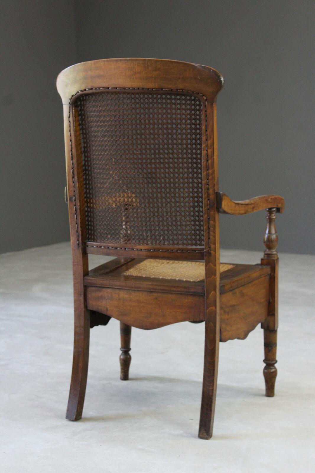 Antique Cane Commode - Kernow Furniture