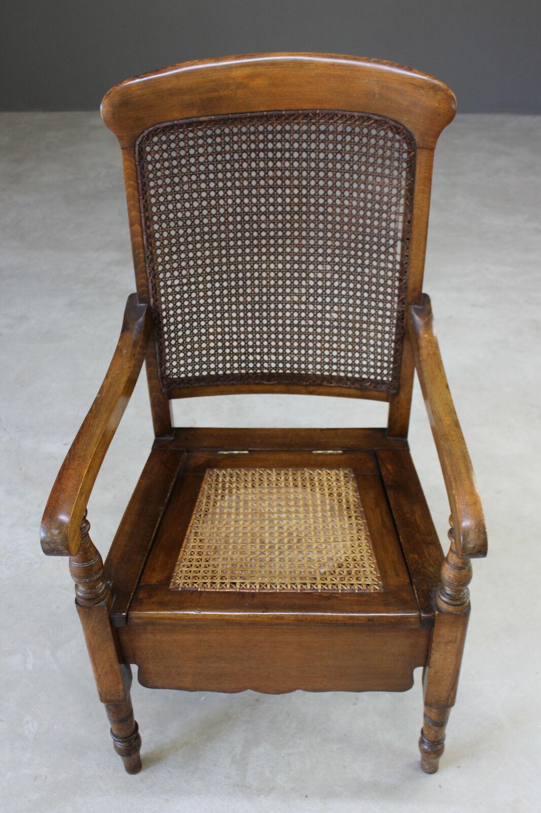 Cane commode chair sale