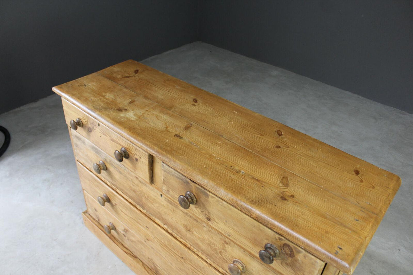 Antique Rustic Pine Chest of Drawers - Kernow Furniture