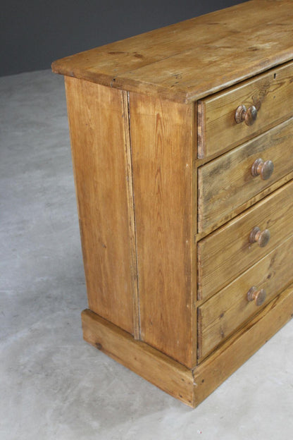 Antique Rustic Pine Chest of Drawers - Kernow Furniture