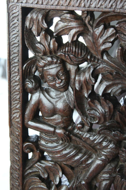 Carved Eastern Bookcase - Kernow Furniture