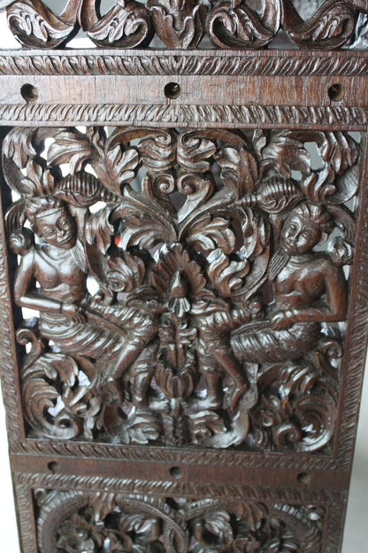 Carved Eastern Bookcase - Kernow Furniture