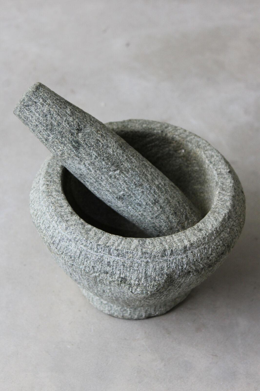 Stone Pestle & Mortar - Kernow Furniture