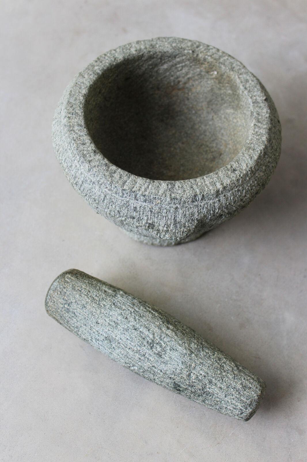 Stone Pestle & Mortar - Kernow Furniture