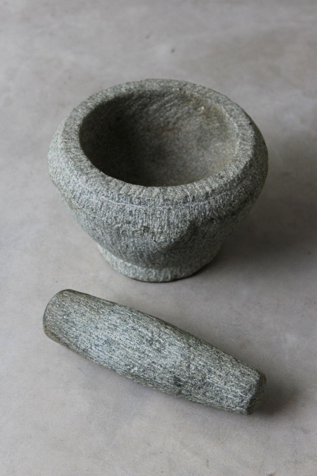 Stone Pestle & Mortar - Kernow Furniture