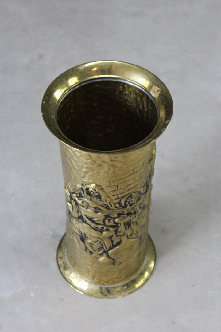 Brass Cylinder Stick Stand - Kernow Furniture