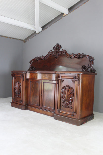 Large Antique Mahogany Sideboard - Kernow Furniture