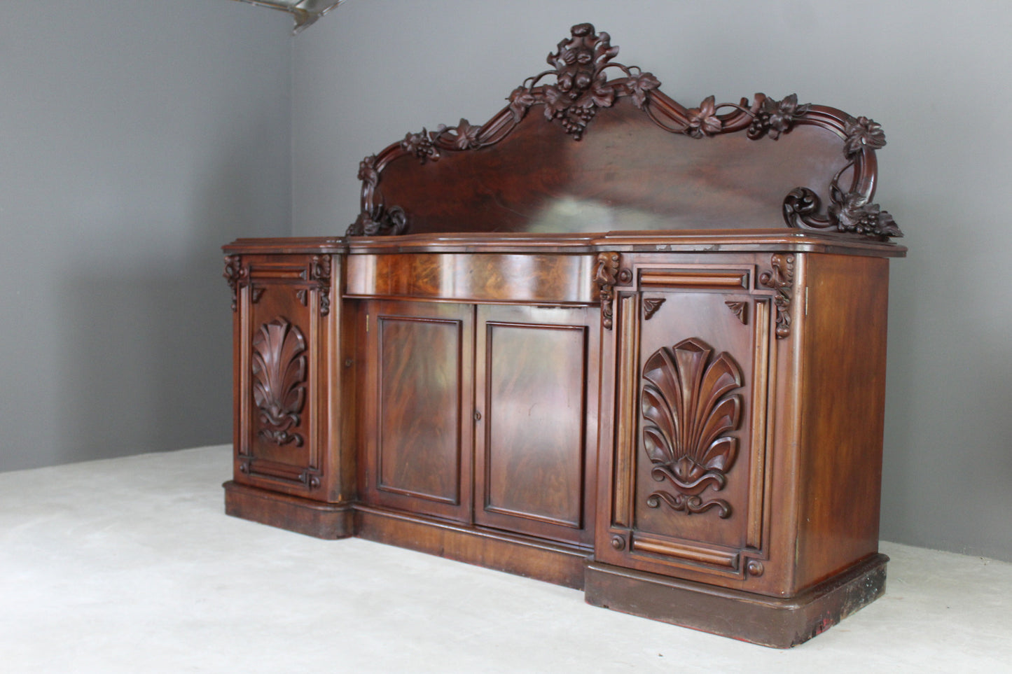 Large Antique Mahogany Sideboard - Kernow Furniture