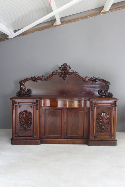 Large Antique Mahogany Sideboard - Kernow Furniture