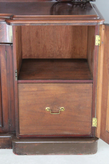 Large Antique Mahogany Sideboard - Kernow Furniture