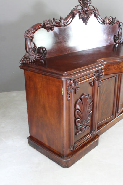 Large Antique Mahogany Sideboard - Kernow Furniture