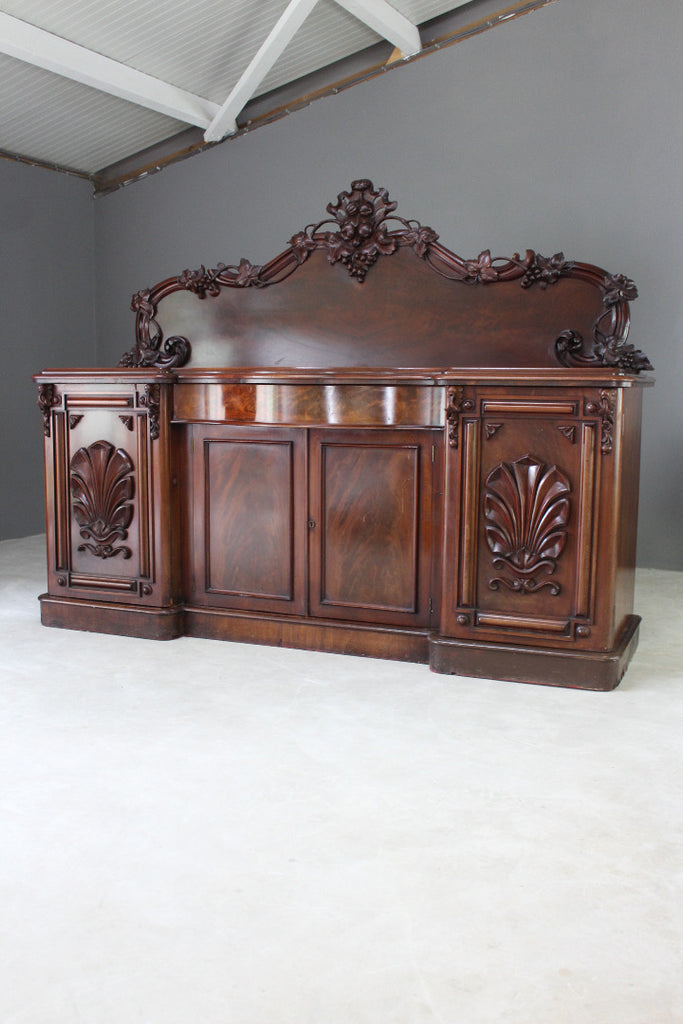 Large Antique Mahogany Sideboard - Kernow Furniture