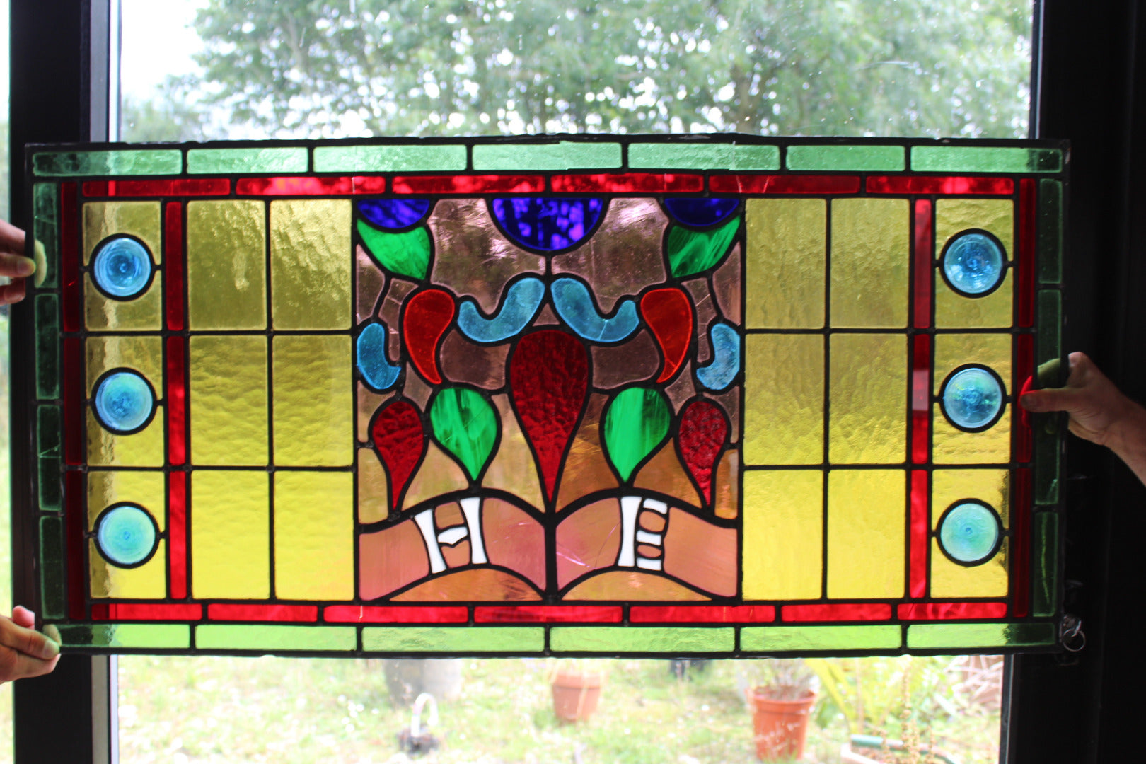 Stained Glass Window Panel - Kernow Furniture