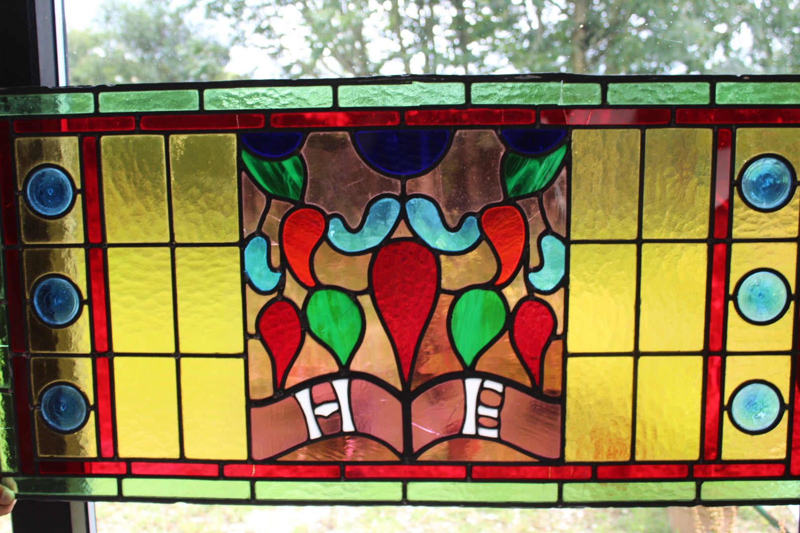 Stained Glass Window Panel - Kernow Furniture