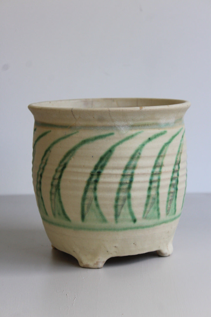 Large Glazed Stoneware Planter - Kernow Furniture